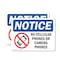 Signmission No Cellular Phones Or Camera Phones, 10 in W x Rectangle, Plastic OS-2PACK-NS-P-710-L-14434 - alternate 1